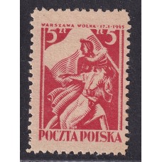 POLONIA 1945 ESTAMPILLA COMPLETA NUEVA SEGUNDA GUERRA MUNDIAL
